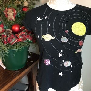 Gap girls XL space top